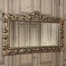 Grand Mid-Century Italian Baroque Pierced Giltwood Mirror