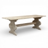 Rustic Country French Solid Stripped Oak Dining Table