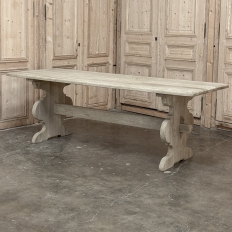 Rustic Country French Solid Stripped Oak Dining Table