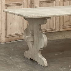 Rustic Country French Solid Stripped Oak Dining Table