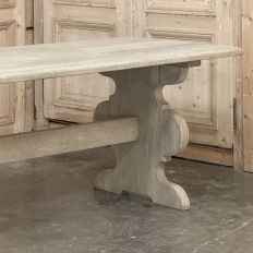 Rustic Country French Solid Stripped Oak Dining Table