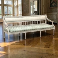 18th Century Gustavian Period Bench with Original Scraped Finish