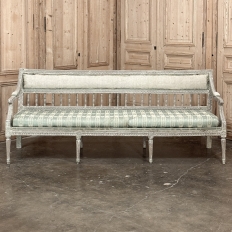 18th Century Gustavian Period Bench with Original Scraped Finish