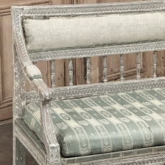 18th Century Gustavian Period Bench with Original Scraped Finish