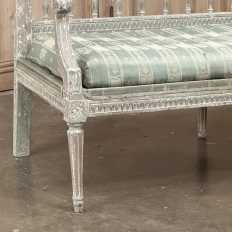 18th Century Gustavian Period Bench with Original Scraped Finish
