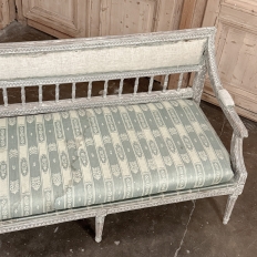 18th Century Gustavian Period Bench with Original Scraped Finish