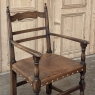 Set of Ten Country French Oak Dining Chairs in the Louis XIII Style, includes 2 Armchairs