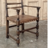 Set of Ten Country French Oak Dining Chairs in the Louis XIII Style, includes 2 Armchairs
