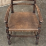 Set of Ten Country French Oak Dining Chairs in the Louis XIII Style, includes 2 Armchairs