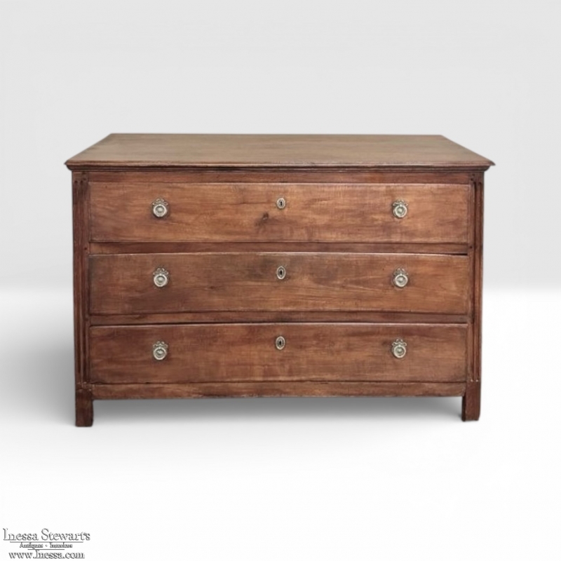 18th Century Rustic Country French Commode in Sycamore