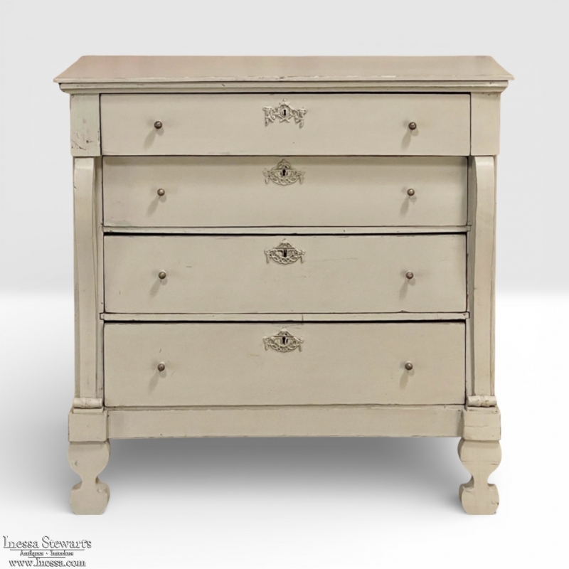 Antique Swedish Painted Commode