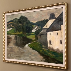 Antique Framed Oil Painting on Canvas by Leon De Frecheux (1884-1944)