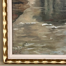 Antique Framed Oil Painting on Canvas by Leon De Frecheux (1884-1944)