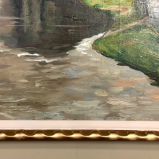 Antique Framed Oil Painting on Canvas by Leon De Frecheux (1884-1944)