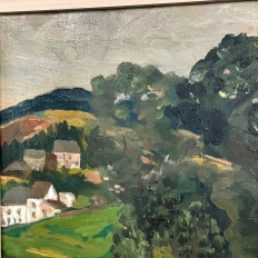 Antique Framed Oil Painting on Canvas by Leon De Frecheux (1884-1944)