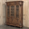 Late 19th Century Belgian Liégeoise Louis XIV Bookcase in Solid Quarter-Sawn Oak