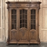 Late 19th Century Belgian Liégeoise Louis XIV Bookcase in Solid Quarter-Sawn Oak