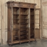 Late 19th Century Belgian Liégeoise Louis XIV Bookcase in Solid Quarter-Sawn Oak