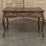 Antique Country French Liégeoise White Oak Writing Desk