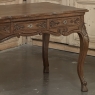 Antique Country French Liégeoise White Oak Writing Desk