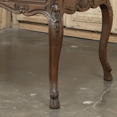 Antique Country French Liégeoise White Oak Writing Desk