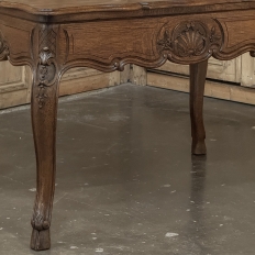 Antique Country French Liégeoise White Oak Writing Desk