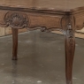 Antique Country French Liégeoise White Oak Writing Desk