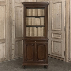 19th Century French Louis XVI Style Walnut Bookcase