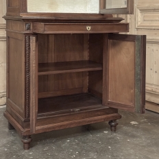 19th Century French Louis XVI Style Walnut Bookcase