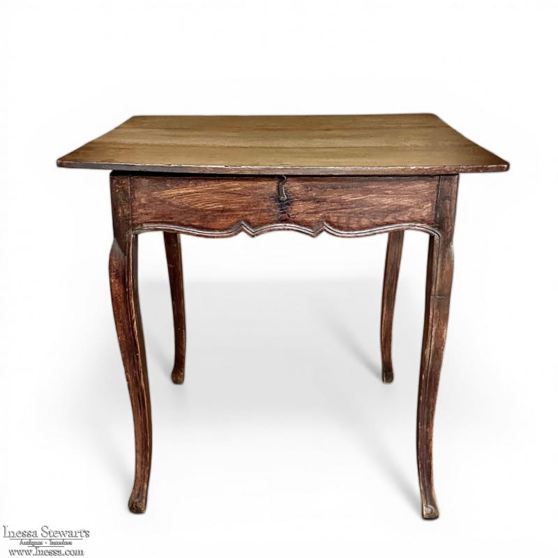 18th Century Country French Storage End Table