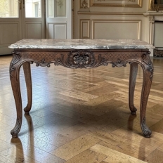 19th Century Régence Marble-Top Center Table from Liege