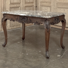 19th Century Régence Marble-Top Center Table from Liege
