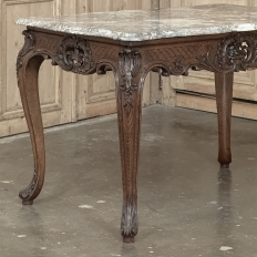 19th Century Régence Marble-Top Center Table from Liege