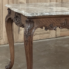 19th Century Régence Marble-Top Center Table from Liege