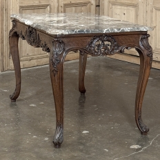 19th Century Régence Marble-Top Center Table from Liege
