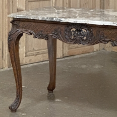 19th Century Régence Marble-Top Center Table from Liege