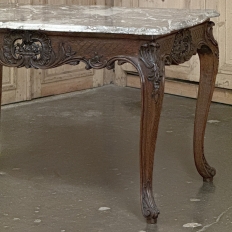 19th Century Régence Marble-Top Center Table from Liege