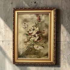 Pair of Antique French Framed Oils on Canvas by J. Peerlinck, Dated 1921