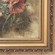 Pair of Antique French Framed Oils on Canvas by J. Peerlinck, Dated 1921