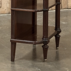 Petite Louis XVI Marble-Top Console in Mahogany