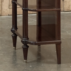 Petite Louis XVI Marble-Top Console in Mahogany
