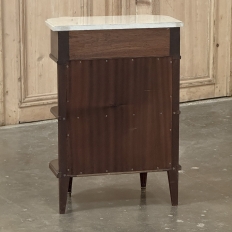 Petite Louis XVI Marble-Top Console in Mahogany