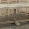 Grand Italian Rustic Trestle Table in Stripped Oak
