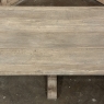 Grand Italian Rustic Trestle Table in Stripped Oak