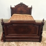 Antique 19th Century French Napoleon III Period Rosewood Bed Frame