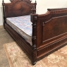 Antique 19th Century French Napoleon III Period Rosewood Bed Frame