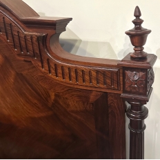Antique 19th Century French Napoleon III Period Rosewood Bed Frame