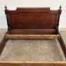 Antique 19th Century French Napoleon III Period Rosewood Bed Frame