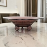 Lavender Art Deco Glass Footed Centerpiece Bowl