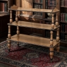 19th Century English Open Library Caddy Bookshelf on Casters